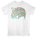 White Creedence Clearwater Revival t-shirt featuring Creedence Clearwater Revival Colorful Wave design