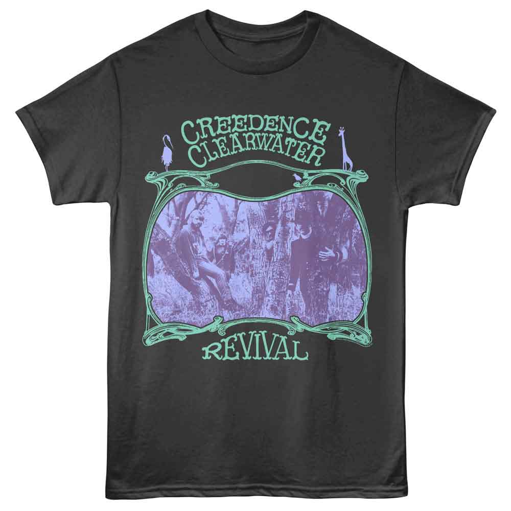 Smoke gray Creedence Clearwater Revival t-shirt featuring Creedence Clearwater Revival Woods Photo design