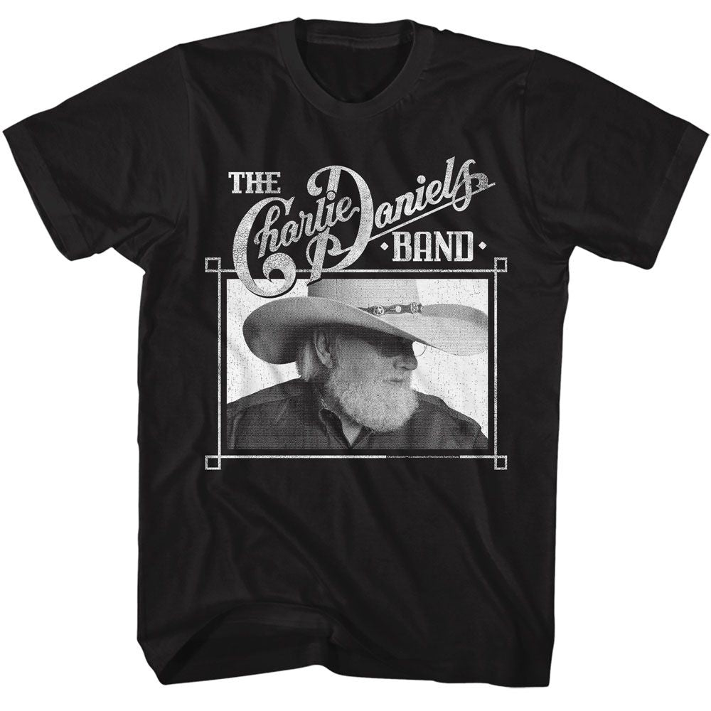 Black Charlie Daniels Band t-shirt featuring Charlie Daniels Band Profile design