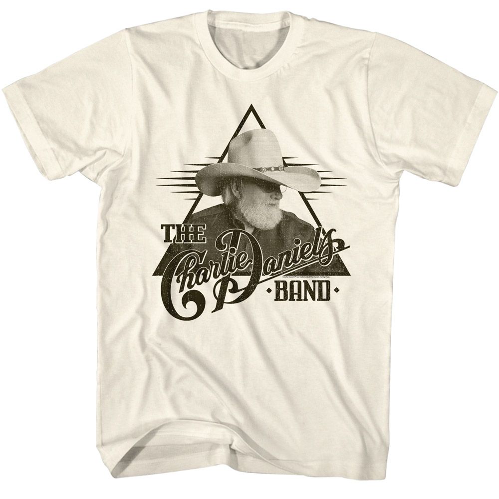 Natural Charlie Daniels Band t-shirt featuring Charlie Daniels Band Charlie Triangle design