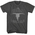 Smoke gray Charlie Daniels Band t-shirt featuring Charlie Daniels Band Bull Skull design