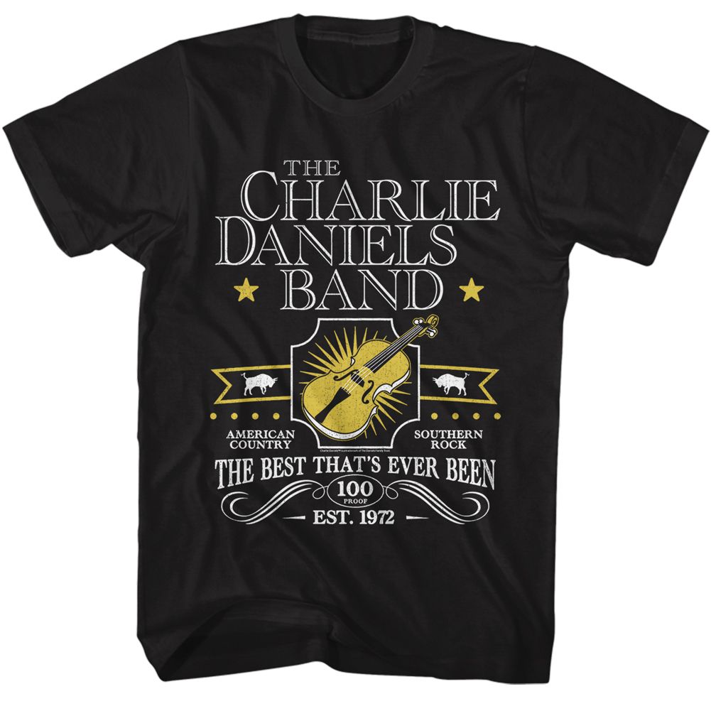 Black Charlie Daniels Band t-shirt featuring Charlie Daniels Band The Best Thats Ever Been design