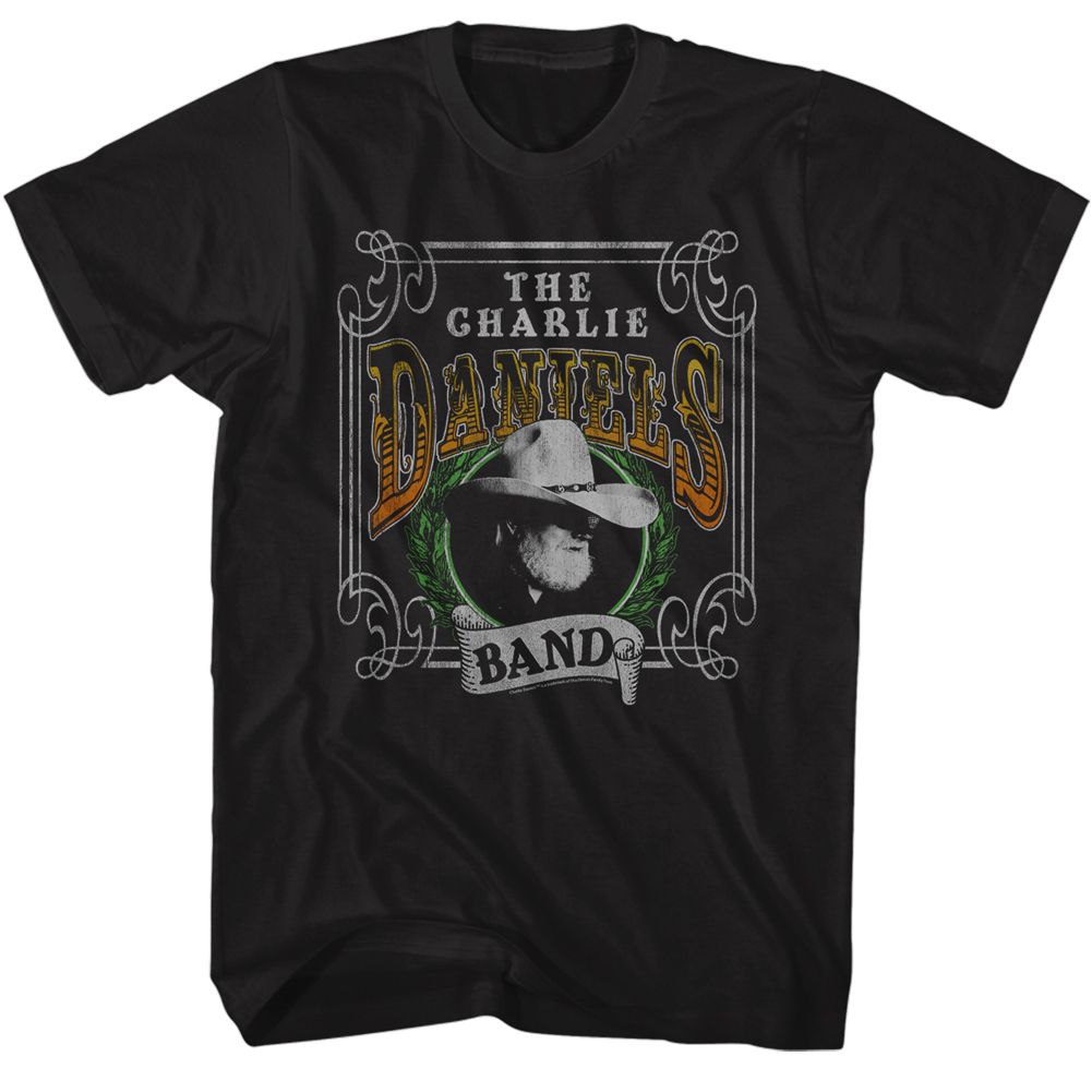Black Charlie Daniels Band t-shirt featuring Charlie Daniels Band Yucca Leaves design