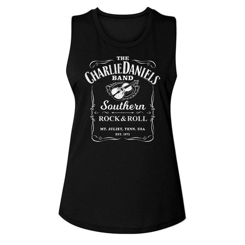 Charlie Daniels Band Ladies Muscle Tank - Label