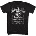 Black Charlie Daniels Band t-shirt featuring Charlie Daniels Band Label design