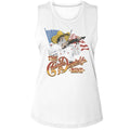 Charlie Daniels Band Ladies Muscle Tank - Charlie and the Flag