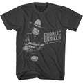 Smoke gray Charlie Daniels Band t-shirt featuring Charlie Daniels Band 1 Color logo design