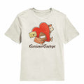 Natural Curious George t-shirt featuring a Valentines Mail design