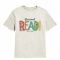 Natural Curious George t-shirt featuring a Read design