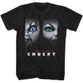 Black Chucky t-shirt featuring Chucky Bride Of Chucky 1998 movie poster design