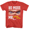 Red heather Chucky t-shirt featuring Chucky No More Mr Good Guy design