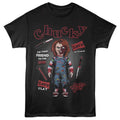 Black Chucky t-shirt featuring Chucky Let's Be Friends design