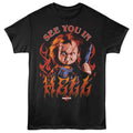 Black Chucky t-shirt featuring Chucky See You In design