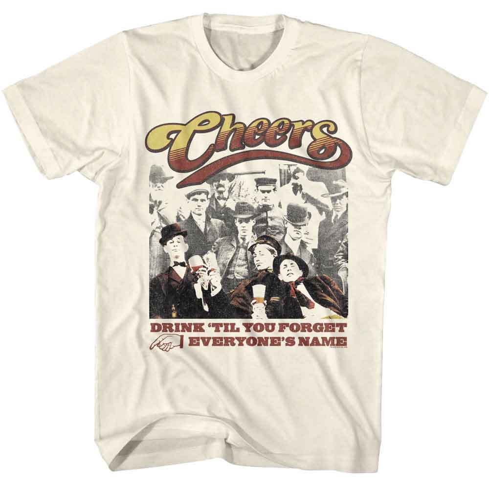Natural Cheers t-shirt featuring Cheers Drink Til design