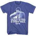 Royal heather Cheers t-shirt featuring Cheers Norm Ideal Weight design