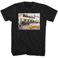 Black Cheers t-shirt featuring Cheers Boston Street View design