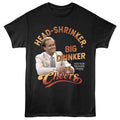 Black Cheers t-shirt featuring Cheers Frasier Head Shrinker design