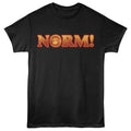 Black Cheers t-shirt featuring Cheers Norm Peterson design
