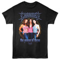 Black Charmed t-shirt featuring Charmed cast art in edgy pastel treatment