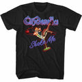 Black Cinderella band t-shirt featuring Cinderella Shake Me design
