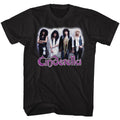 Black Cinderella band t-shirt featuring Cinderella The Last Mile design