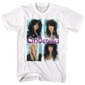 White Cinderella band t-shirt featuring Cinderella Boxed In design