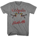 Graphite heather Cinderella band t-shirt featuring Cinderella Shake Me Reflect design