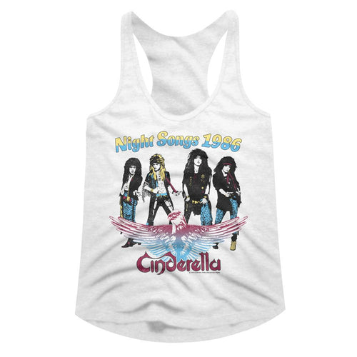 Cinderella Ladies Racerback - Night Songs 1986