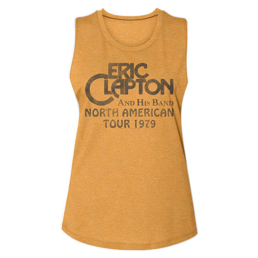 Eric Clapton Ladies Muscle Tank - N. American 79