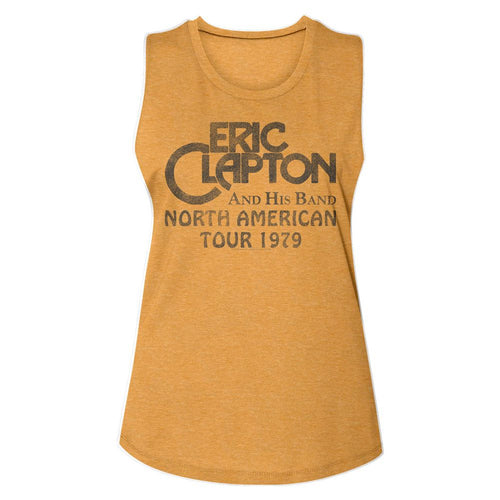 Eric Clapton Ladies Muscle Tank - N. American 79