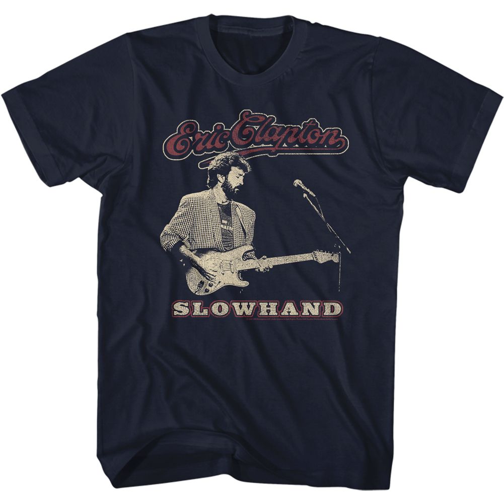 Navy Eric Clapton t-shirt featuring Eric Clapton Slowhand design