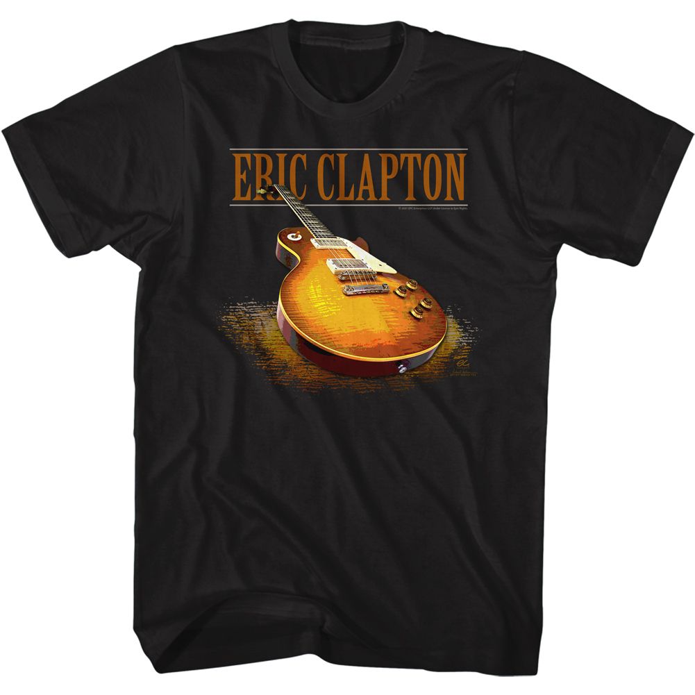 Black Eric Clapton t-shirt featuring Eric Clapton Guitar design