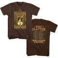 Dark chocolate Eric Clapton t-shirt featuring Eric Clapton Guitar Wings design
