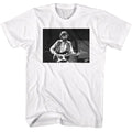 White Eric Clapton t-shirt featuring Eric Clapton Black And White Guitar design