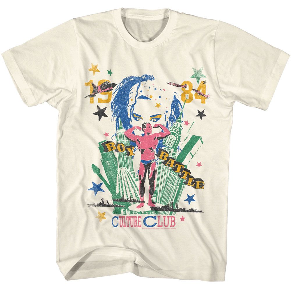 Natural Culture Club t-shirt featuring Culture Club Boy Battle design