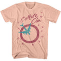 Peach Culture Club t-shirt featuring Culture Club Planes design
