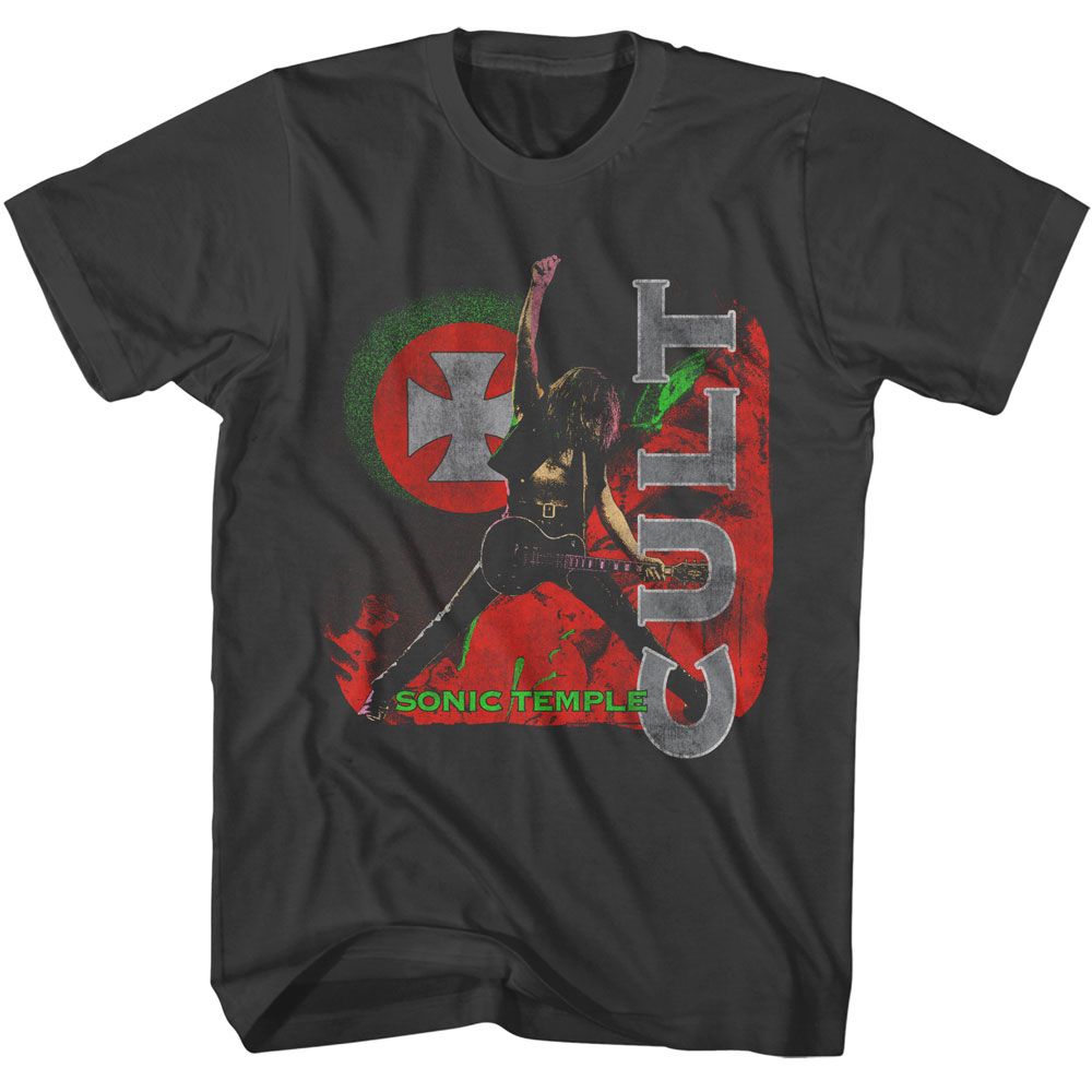Smoke gray The Cult t-shirt featuring The Cult Sonic Temple 1989 design