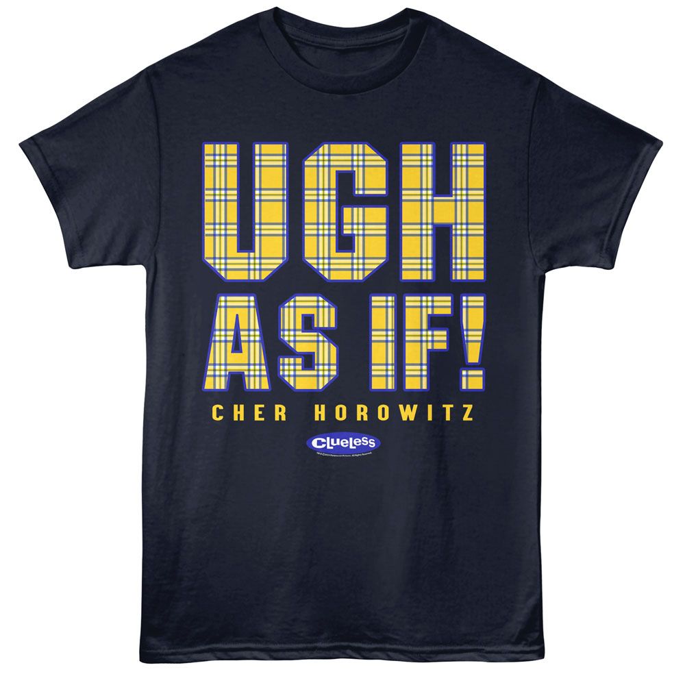 Navy Clueless t-shirt featuring Clueless Ugh As If design