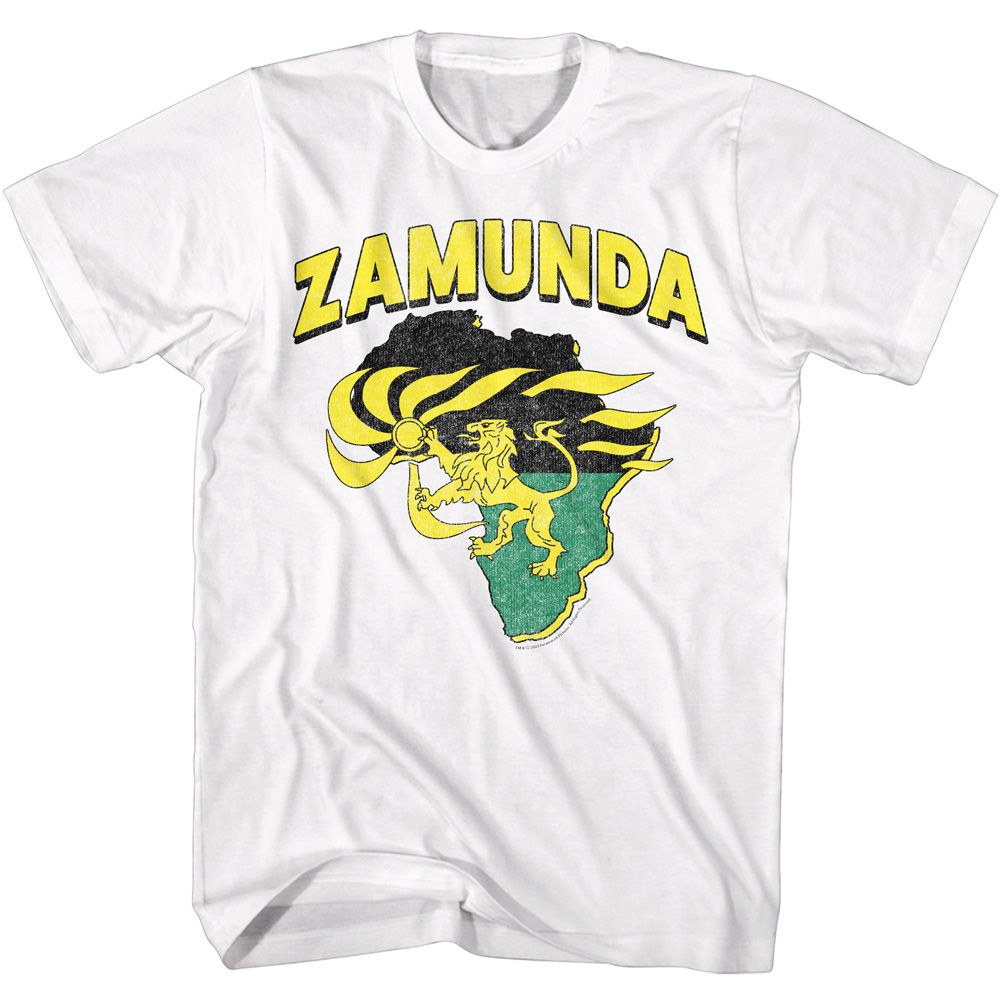 White Coming to America t-shirt featuring Coming to America Zamunda design