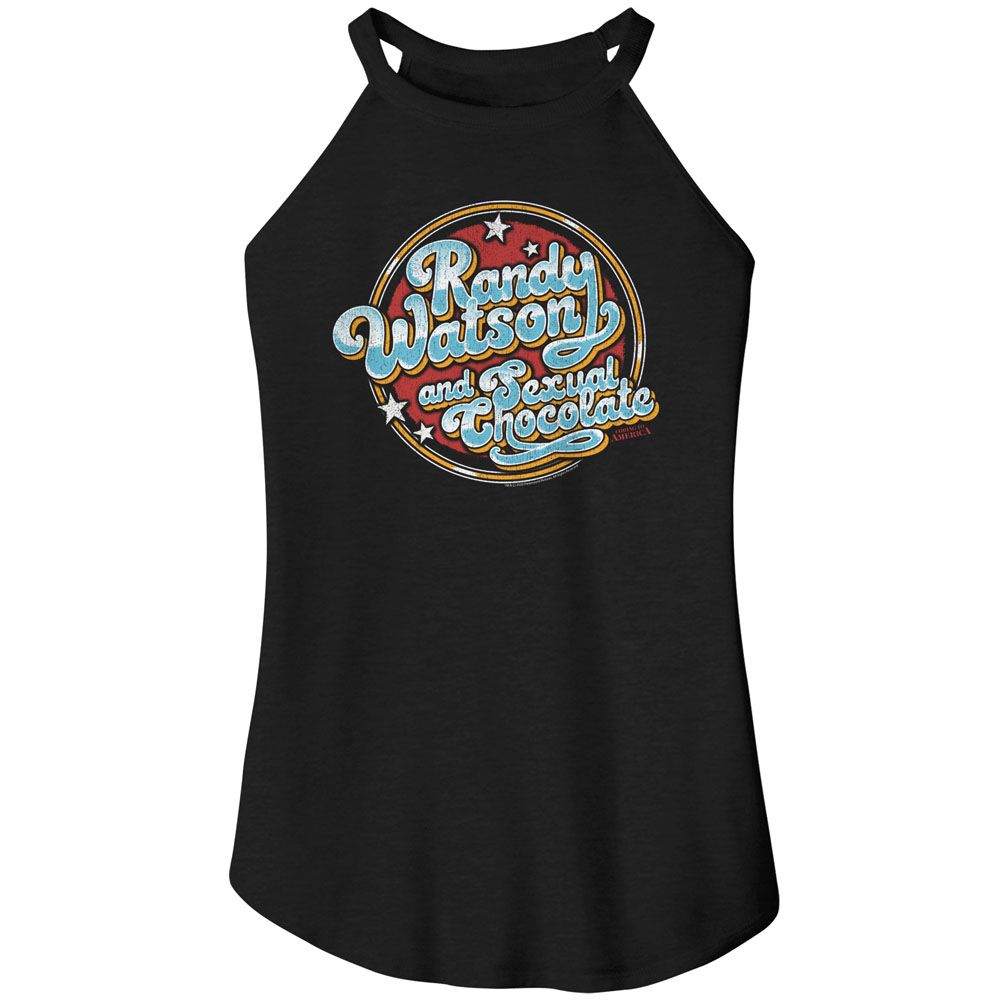 Coming to America Ladies Rocker Tank - Randy and Sexual Chocolate