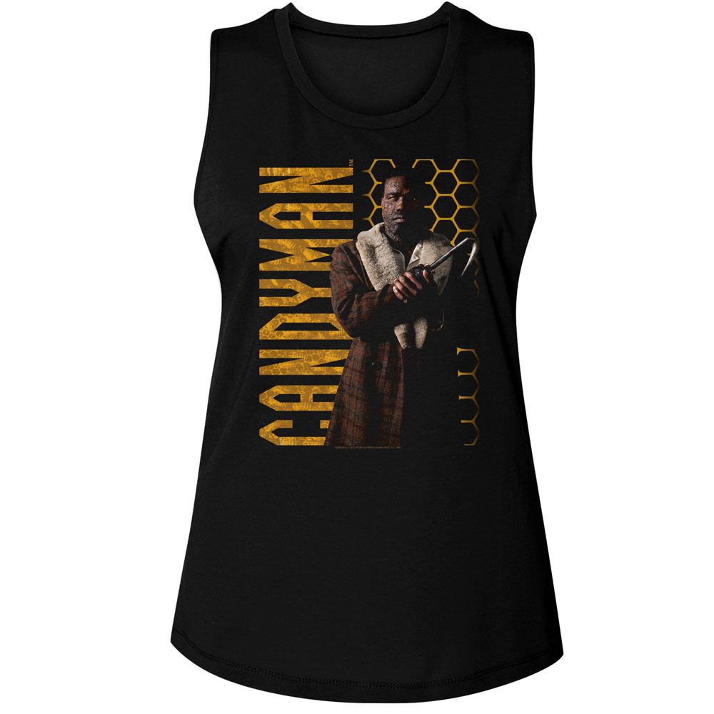 Candyman Ladies Muscle Tank - Honeycomb