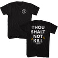 Black Candyman t-shirt featuring Candyman Thou Shalt Not Kill design