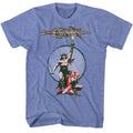 Light blue heather Conan the Barbarian t-shirt featuring Conan the Barbarian 1982 movie poster design