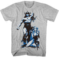 Gray heather Conan the Barbarian t-shirt featuring Conan the Barbarian Vintage logo design