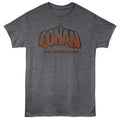 Heather charcoal Conan the Barbarian t-shirt featuring Conan the Barbarian character design