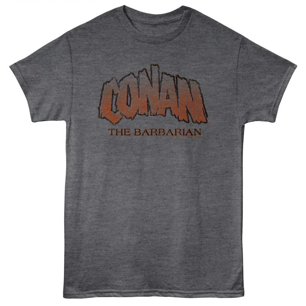 Heather charcoal Conan the Barbarian t-shirt featuring Conan the Barbarian character design