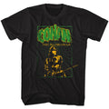 Black Conan the Barbarian t-shirt featuring Conan In The Green design