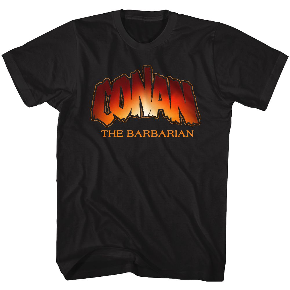 Black Conan the Barbarian t-shirt featuring Conan the Barbarian New Logo design