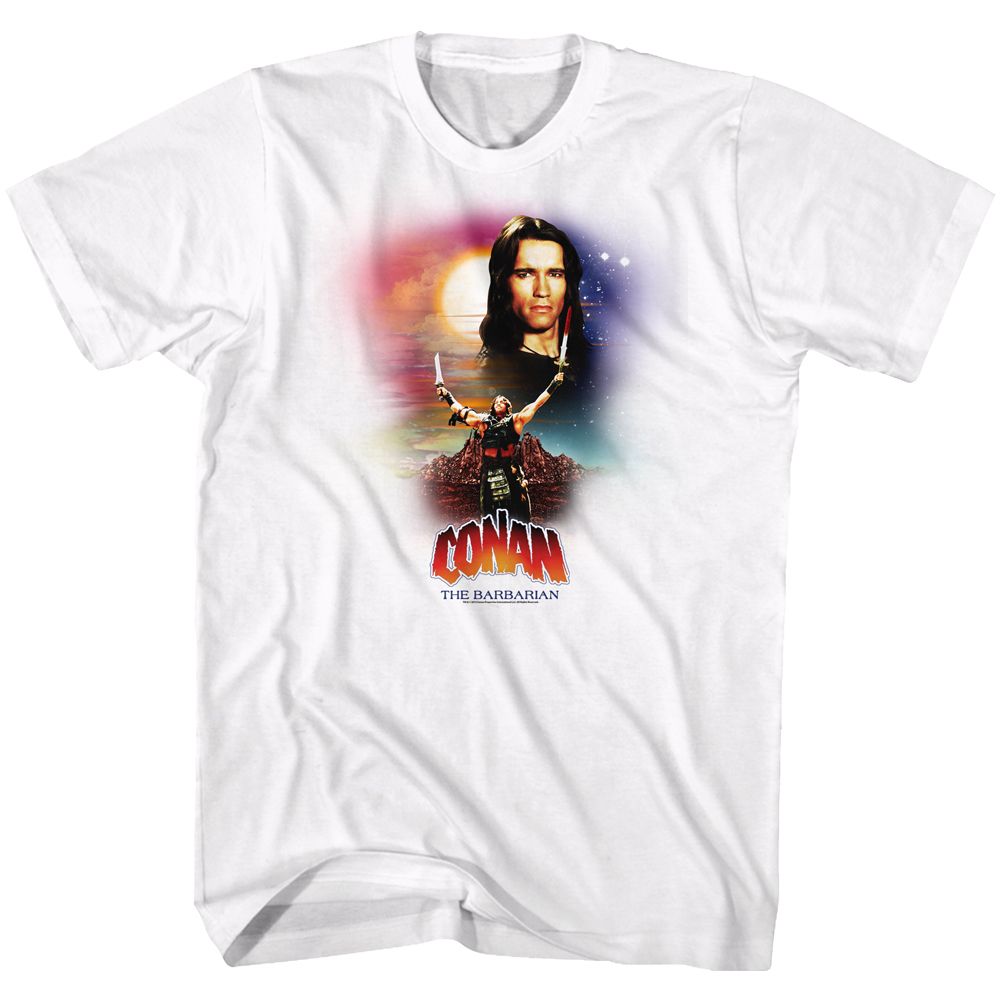 White Conan the Barbarian t-shirt featuring Conan Enough Said design
