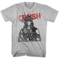 Gray heather Conan the Barbarian t-shirt featuring Conan Cruuuush design
